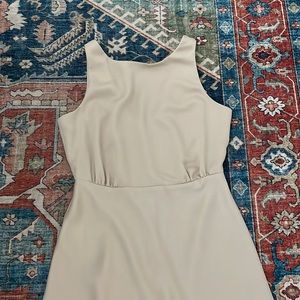 Beckett style Satin Charmeuse Champagne colored dress from BHLDN from Anthro!